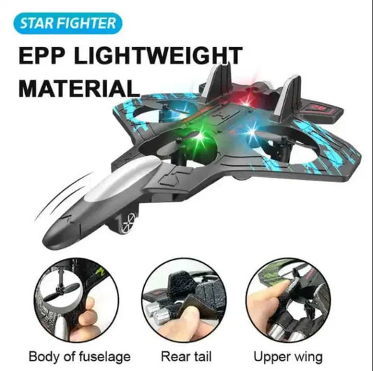 L0712 RC Fighter Jet Airplane – 2.4GHz Remote Control Stunt Plane with 360° Flip