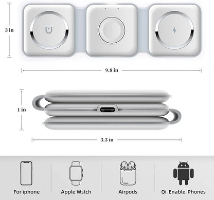 3-in-1 Wireless Charging Station – Fast Charger