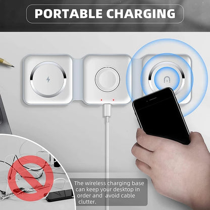 3-in-1 Wireless Charging Station – Fast Charger