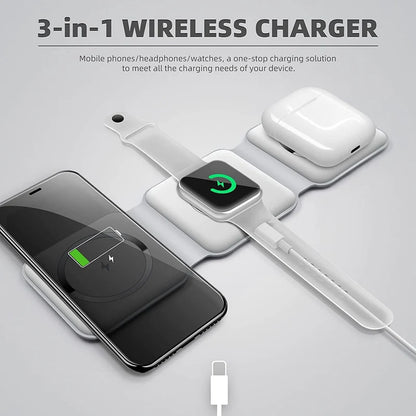 3-in-1 Wireless Charging Station – Fast Charger