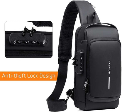 Men Sling Bag Pack – Anti-Theft Waterproof Chest Bag