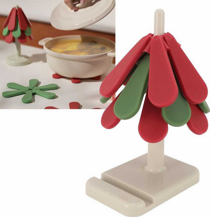 Hot Dishes Trivets – Silicone Tree Coasters