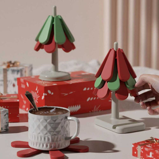 Hot Dishes Trivets – Silicone Tree Coasters