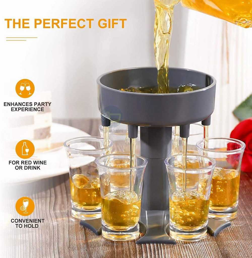 MEZON 6 Shot Glass Dispenser & Holder