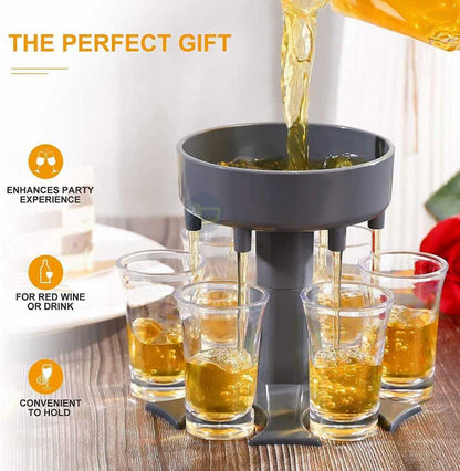MEZON 6 Shot Glass Dispenser & Holder