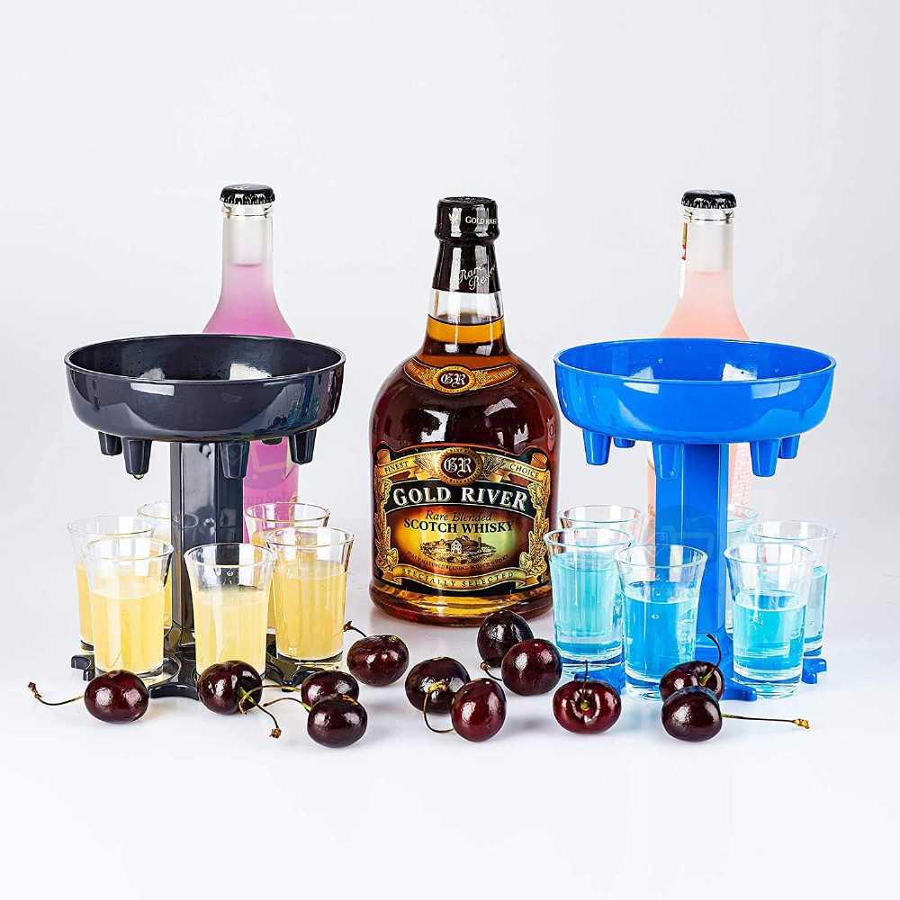 MEZON 6 Shot Glass Dispenser & Holder