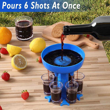 MEZON 6 Shot Glass Dispenser & Holder
