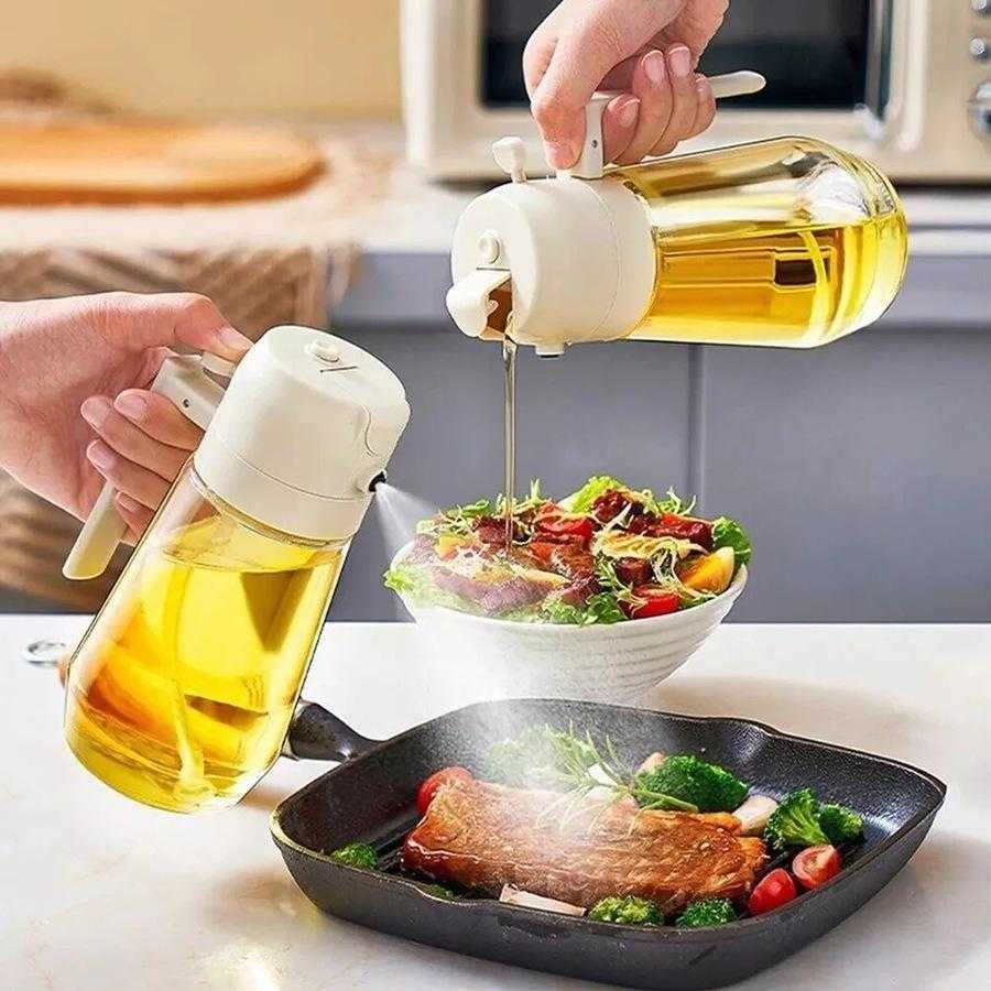2-in-1 Sprayable and Pourable Oil Bottle