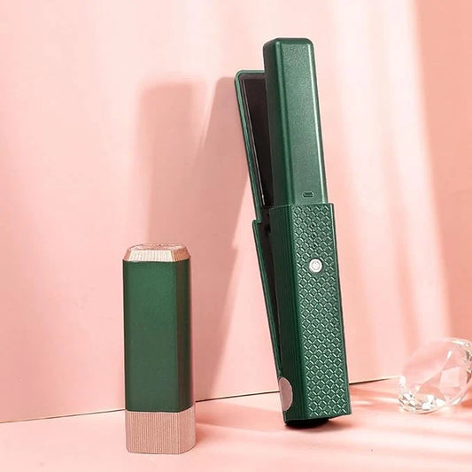 Wireless Hair Straightener & Curler – Cordless Tourmaline Ceramic