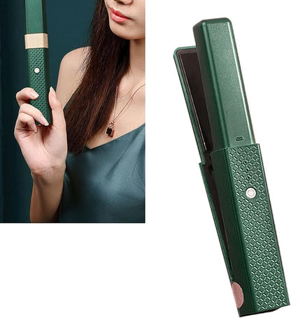 Wireless Hair Straightener & Curler – Cordless Tourmaline Ceramic