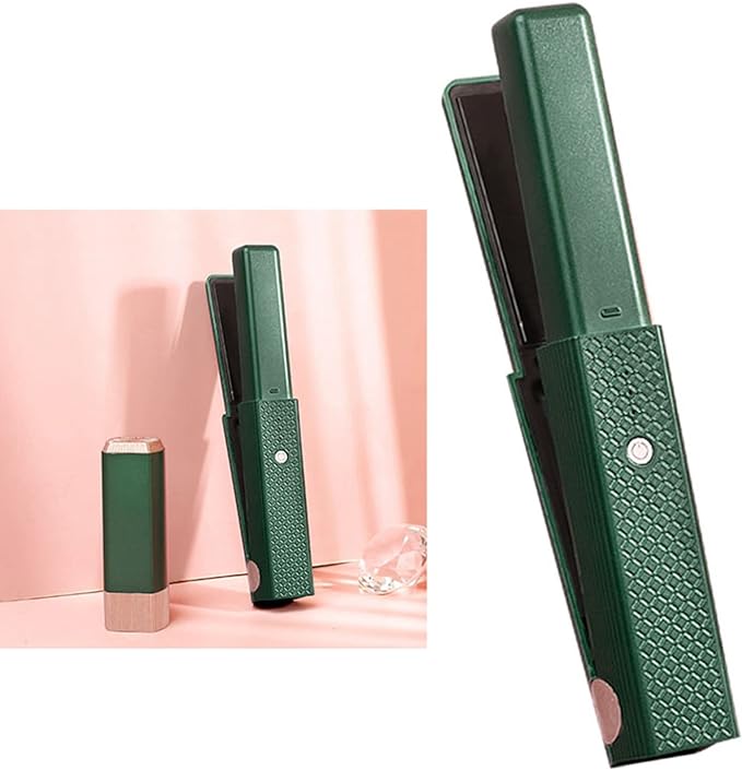 Wireless Hair Straightener & Curler – Cordless Tourmaline Ceramic
