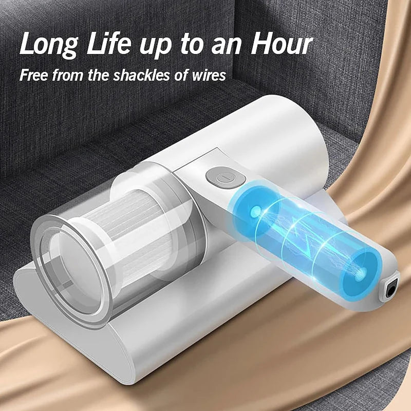 Wireless Dust & Mite Vacuum Cleaner – Cordless HEPA Mattress & Sofa Cleaner