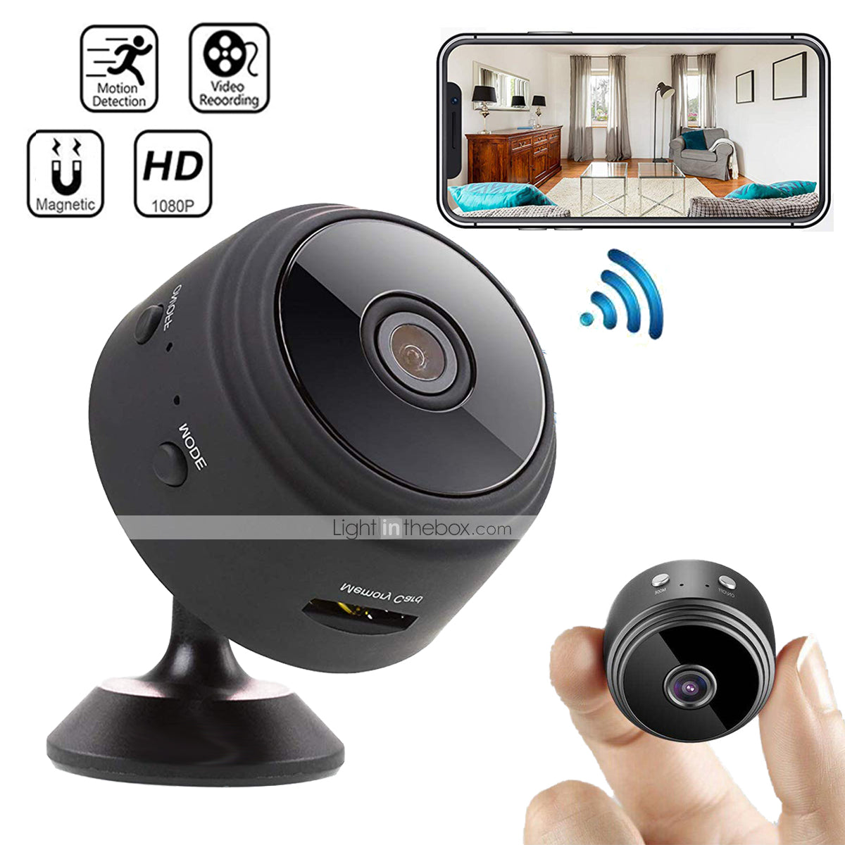 A9 Mini WiFi Security Camera – HD Wireless Camera