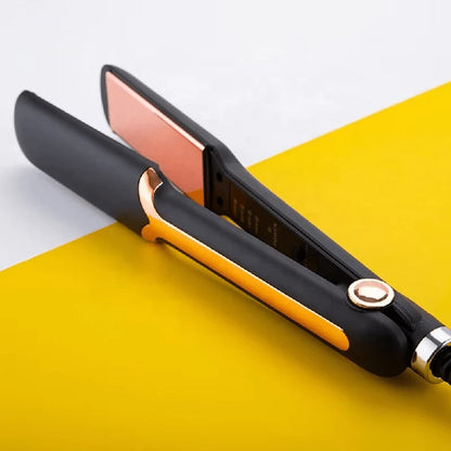 Ceramic Hair Straightener – Glam Iron Fast Heating Hair Styler with Adjustable Temperature