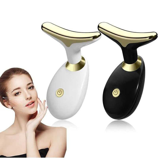 LED Facial Skincare Wand – Red & Blue Light Therapy Face Beauty Device