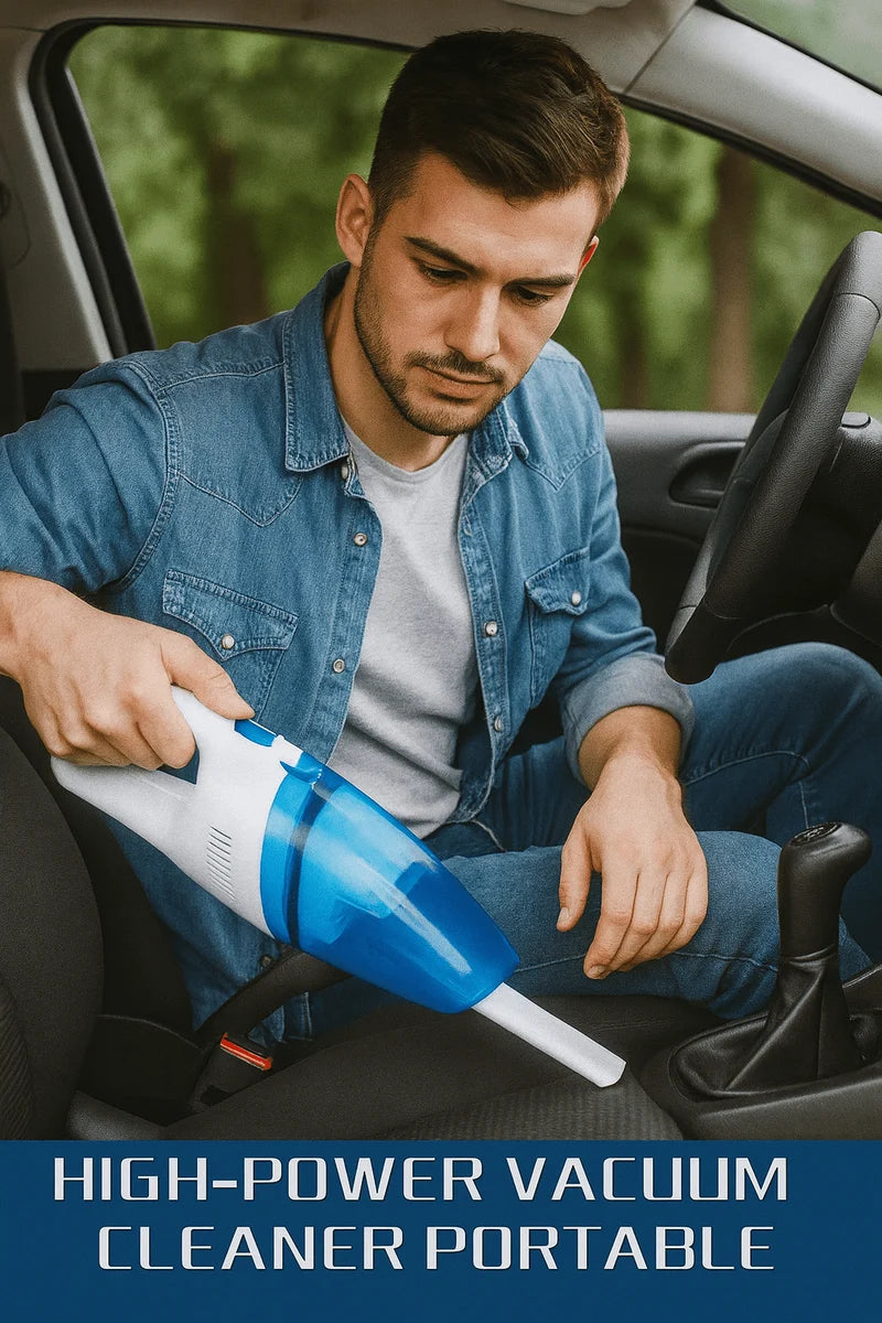 Portable Car Vacuum Cleaner – Mini Handheld