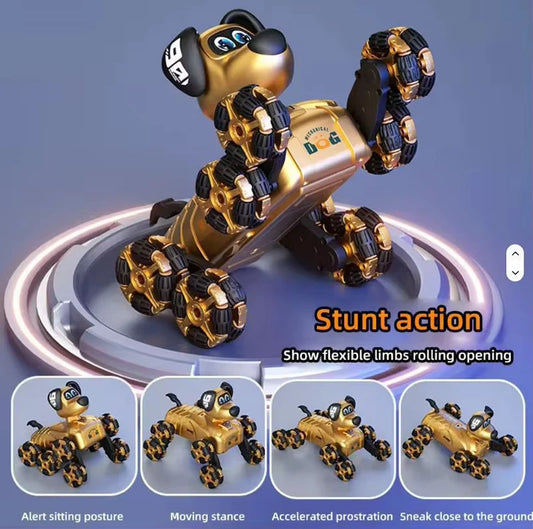 RC Stunt Robot Dog – 2.4GHz Remote Control