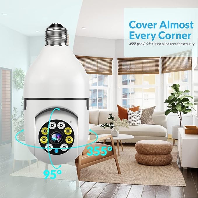 1080P WiFi Light Bulb Security Camera