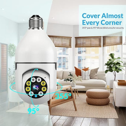 1080P WiFi Light Bulb Security Camera