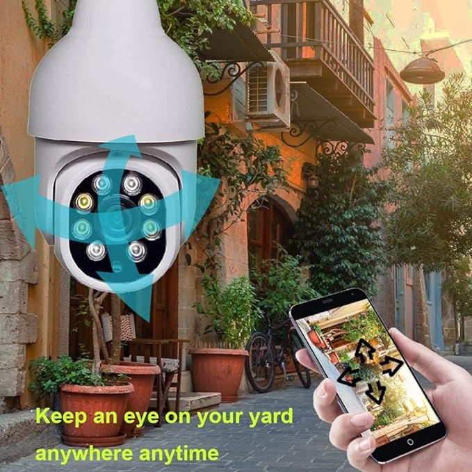 1080P WiFi Light Bulb Security Camera