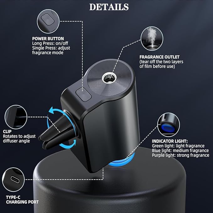 Car Aroma Diffuser – TANMASHI Smart Air Freshener