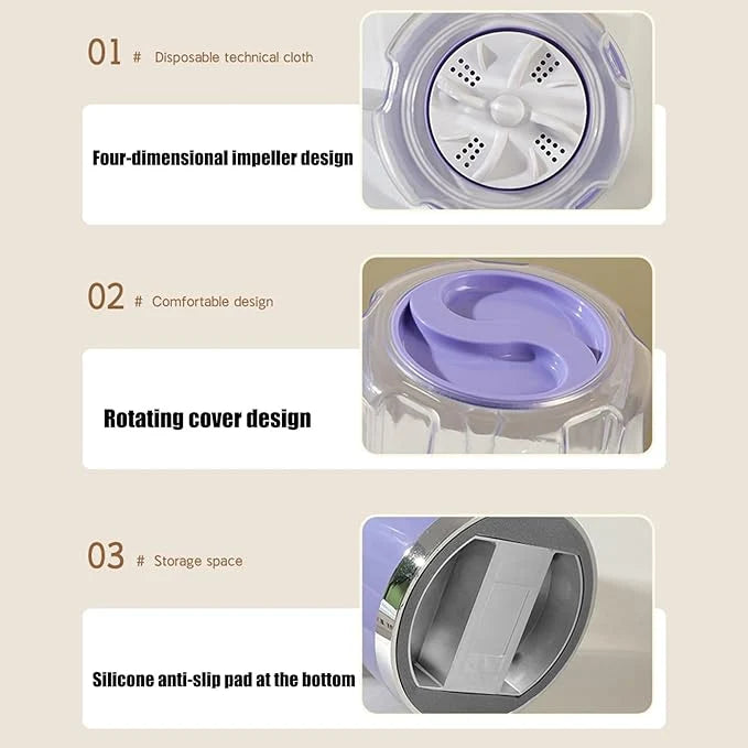 Wireless Charging Mini Washing Machine