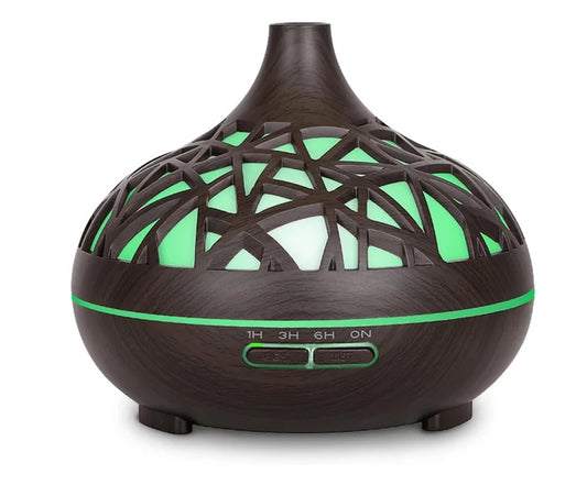 Aroma Diffuser – Wooden Ultrasonic Essential Oil Humidifier